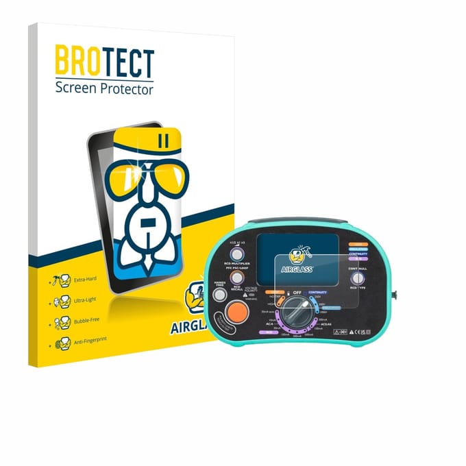 Screenprotector voor Kewtech KT63DL Beschermglas transparant