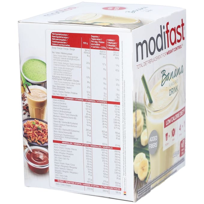 Modifast Intensive Banana Flavour. Milkshake 8x55g