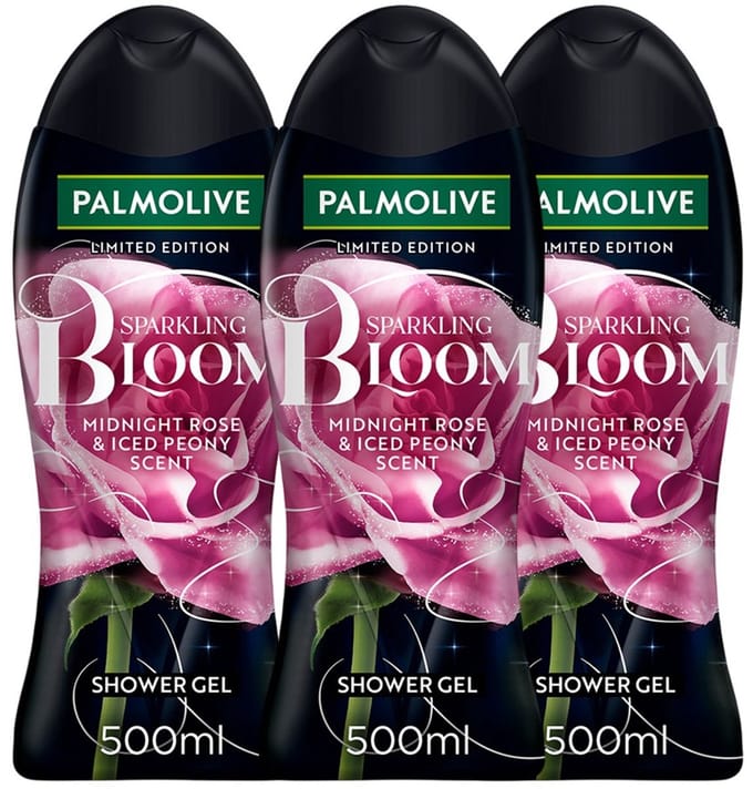 Palmolive Sparkling Bloom – Limited Edition – Douchegel – Midnight Rose & Iced Peony – 500ml – 3-Pack