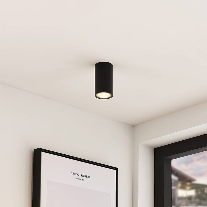 Arcchio - buitenspot - 1licht - Aluminium - H: 10.5 cm - GU10 - zwart