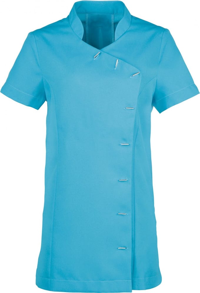 Schort/Tuniek/Werkblouse Dames M (12 UK) Premier Turquoise 100% Polyester