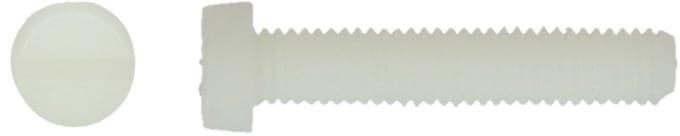 Schroef nylon – M6 x 30 – cilinderkop – DIN 84 – 6 stuks – kunststof schroe