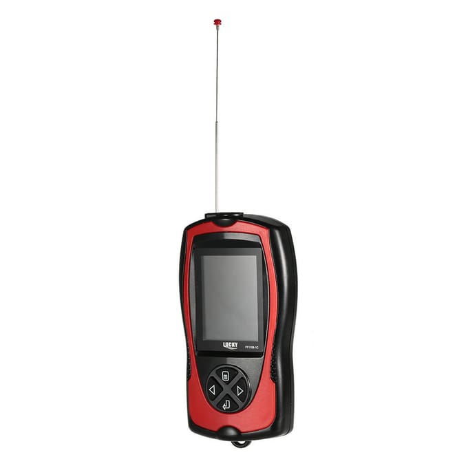 LUCKY FF1108-1CLA Draagbare Visvinder 100M/300FT Diepte Visalarm Bekabeld Draadloos Visdetector Wired & Wireless -EU Plug gray