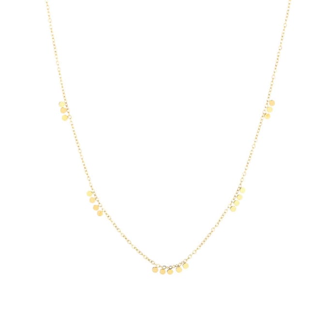 Bijoutheek Collier Mini Discs Goud