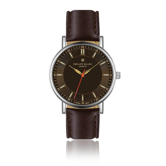 Horloge van leer Philipp Blanc Nyon