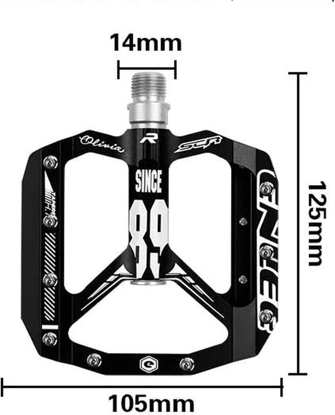 Hbs Pd-001 Aluminium Cnc Mtb Pedalen - All Mountain En Xc - Rood