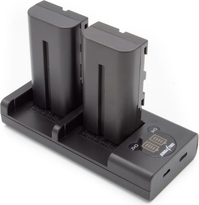 ChiliPower NP-F550 Sony USB Duo Kit - Camera accu set