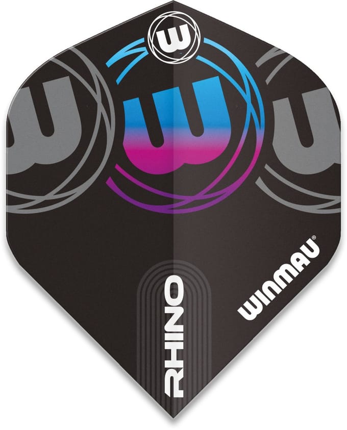 Winmau Rhino Extra Thick Logo Gradient Blue V1 - Dart Flights