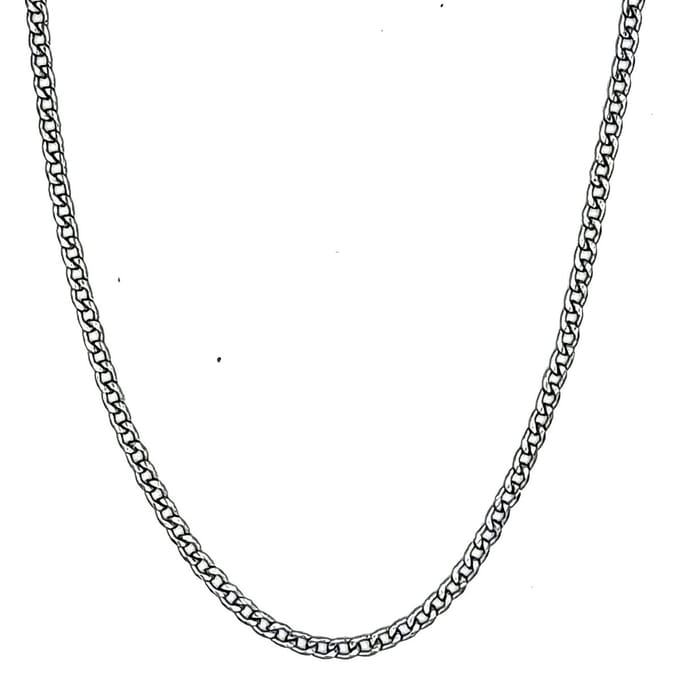 Tesoro Mio Michel – TMM Basics – Edelstaal Ketting met Gourmet Schakel – 3 mm / 51 cm