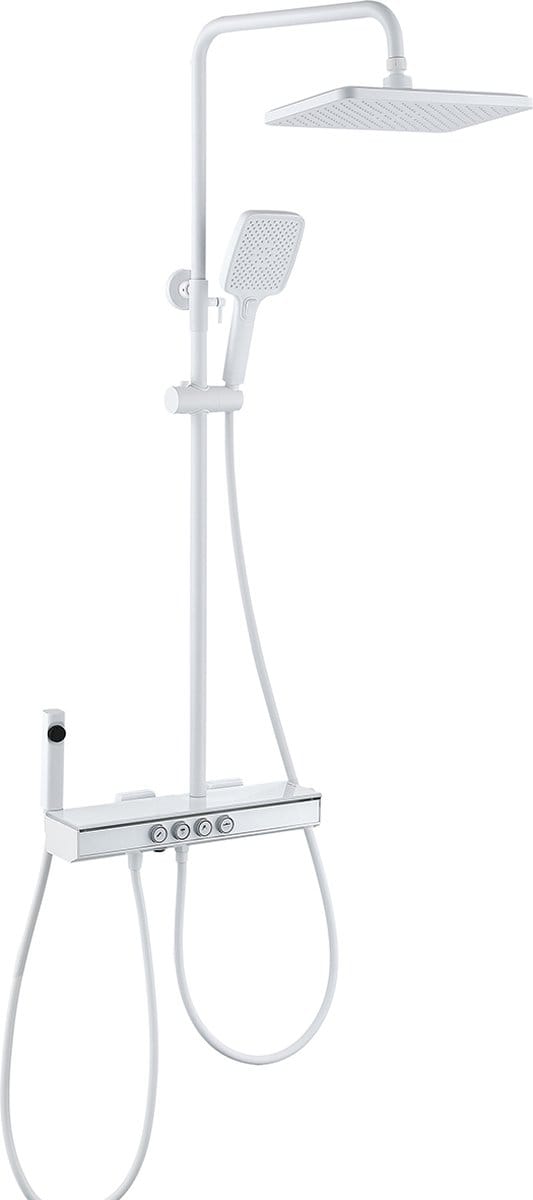 Mawialux opbouw regendoucheset - Digitaal display - Friso - Wit