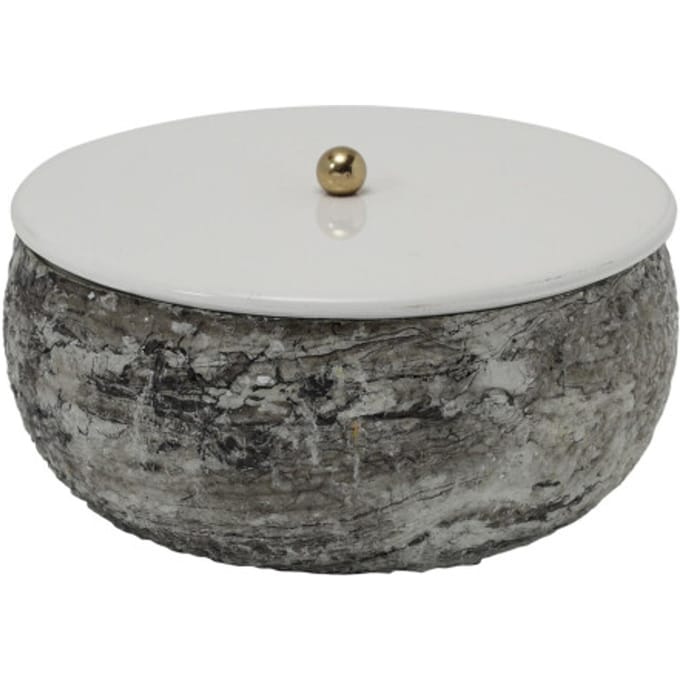 Present Time Keukenaccessoire Mosaic Marble - Wit - 16.5x16.5x7.5cm - Modern