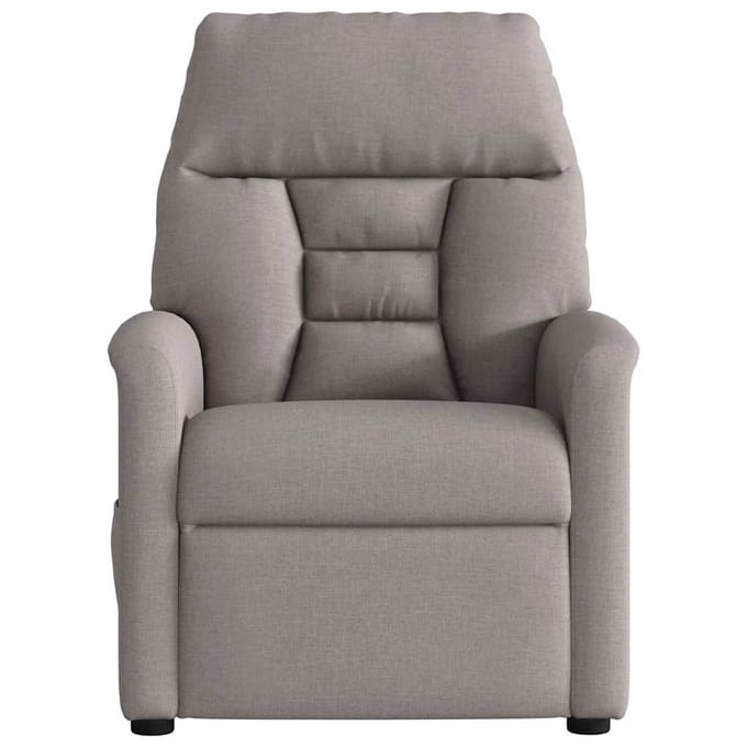 Vidaxl Klapbare Massagestoel, Taupe, Bekleed met Stof