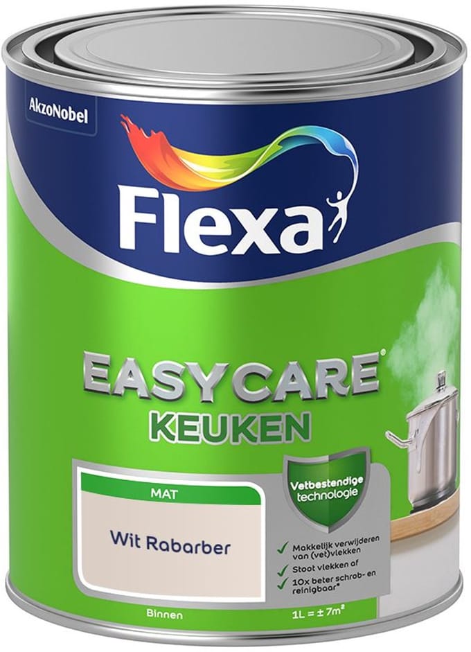 Flexa - Easycare Keuken - Wit Rabarber - Mengverf - 1 L
