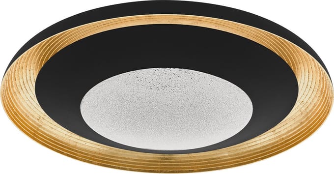 EGLO Canicosa 2 - WDL - 2 lichts - Ø49,5 cm - LED - Zwart - Goud