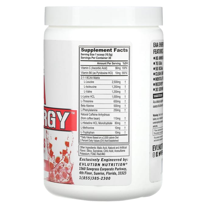 EVL Nutrition EAA Energy (30 serv) Watermelon Splash - Aminozuren - EAA