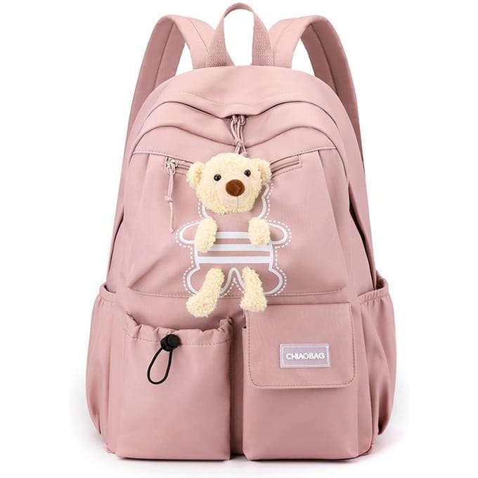 Basisschool Meisje Kinderen Lichtgewicht Rugzak Leuke Berenrugzak Grote Capaciteit Middelbare School Studenten Trend white