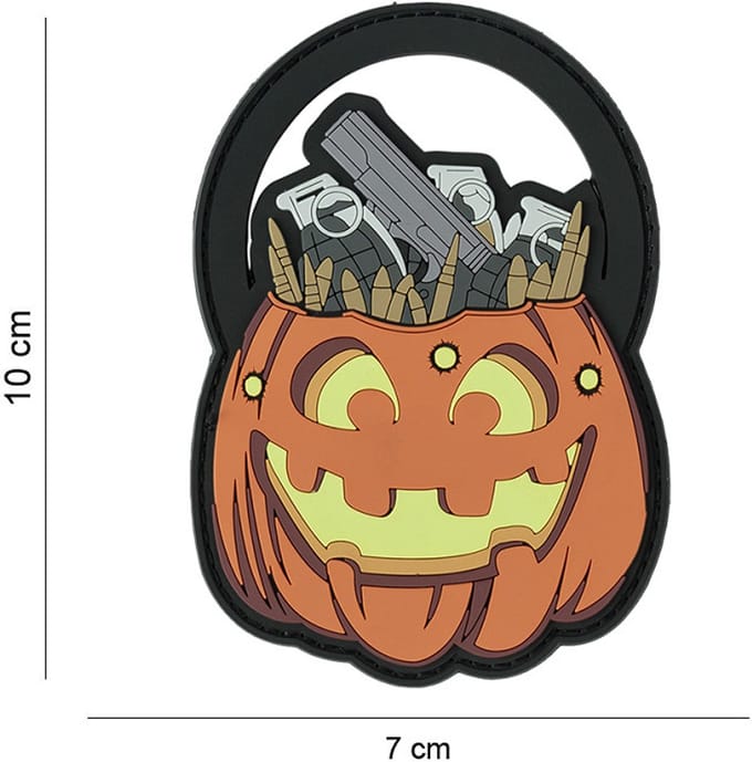 Embleem 3D PVC Trick or Treat #14084
