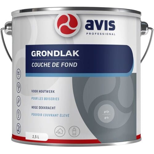 Avis Grondlak Grijs 2,5 Ltr