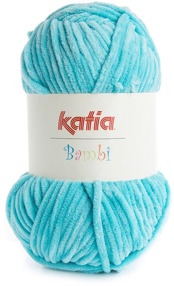 Katia Bambi - 317 turquoise - Chenille Garen