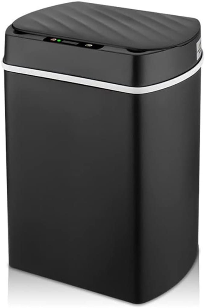 Prullenbak Sensor - Afvalemmer Slim - Automatisch Openen - Contactloos Werken - 15 Liter Capaciteit - Zwart