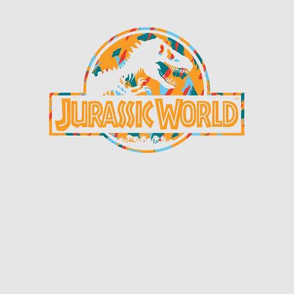 Jurassic Park Logo Tropical Hoodie - Grey - S