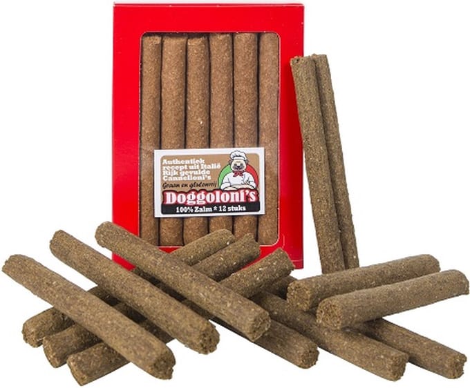 Doggoloni's -100% Zalm-3 x 12 stuks-hondensnacks-Animal King
