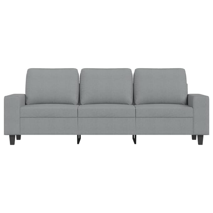Vidaxl Bank 3-Persoons, Lichtgrijs, 180 Cm, Bekleed met Stof