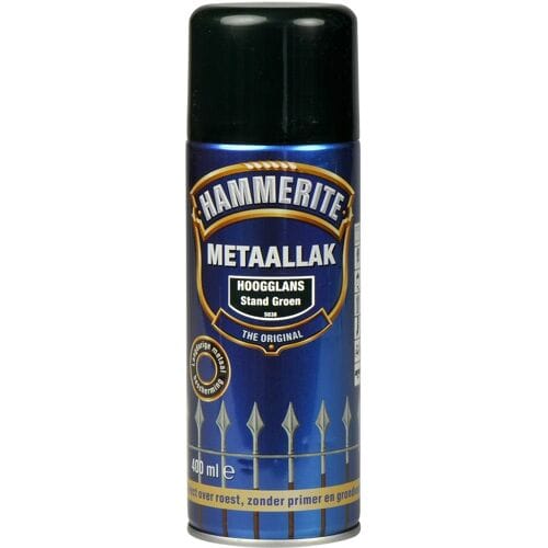 Hammerite Metaallak Direct over Roest Hoogglans Spuitbus - 400 ml S038 Standgroen