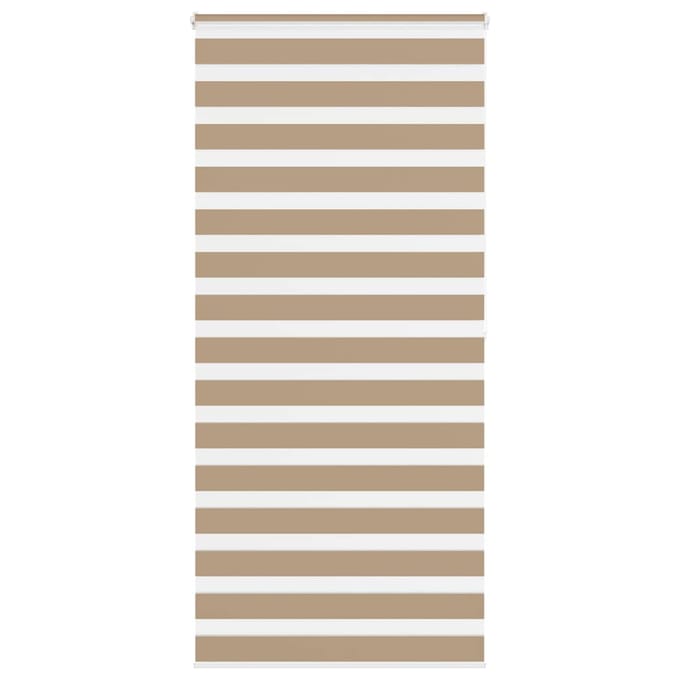 vidaXL - Zebra - Blind - 105x200 - cm - stofbreedte - 100,9 - cm - polyester - zandbruin