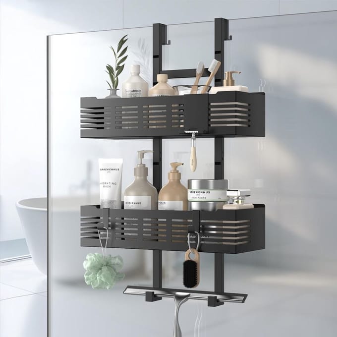 DailySupplies® Doucherek Zonder Boren - Telescopisch Doucherekje - Hangend