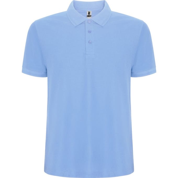 Roly Heren Pegaso Premium Effen Polo Shirt (Hemelsblauw)