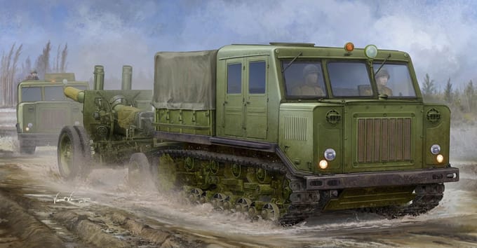 Trumpeter 09514 Russian AT-S Tractor Bouwpakket Schaal 1:35