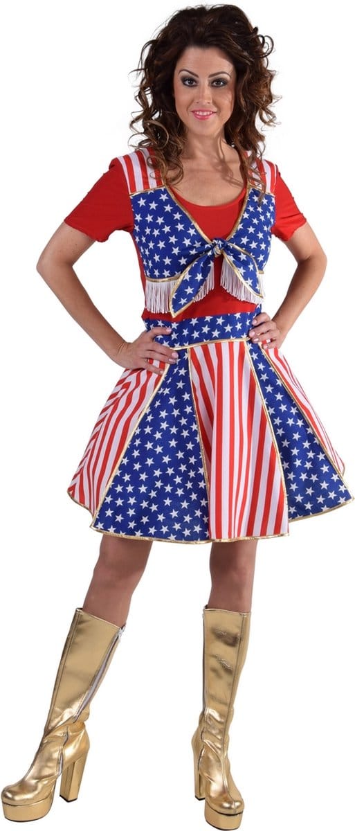 Cheerleader Amerika Jurkje elite - Maat M