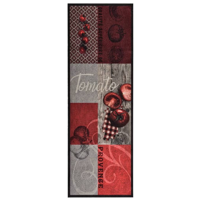 vidaXL - Keukenmat - wasbaar - Tomato - 45x150 - cm