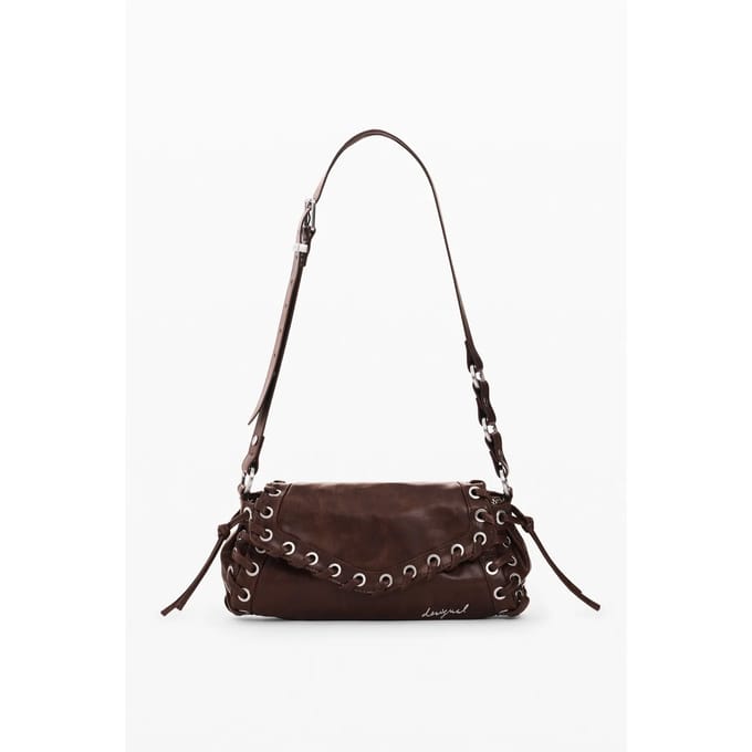 Desigual schoudertas Galaxy Zarauz Bag Chocolate bruine