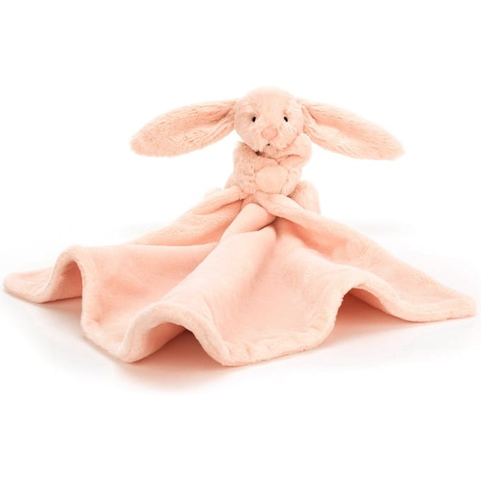 Jellycat knuffeldoekje en knuffel bashful bunny blush