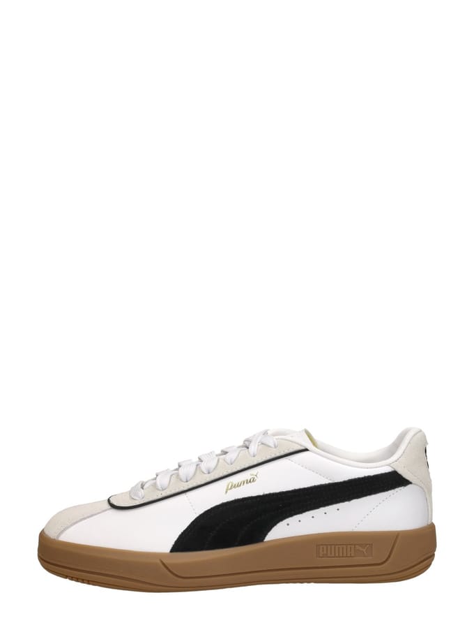 PUMA Puma Club Klassika Dames Sneakers - PUMA White-PUMA Black-Warm White