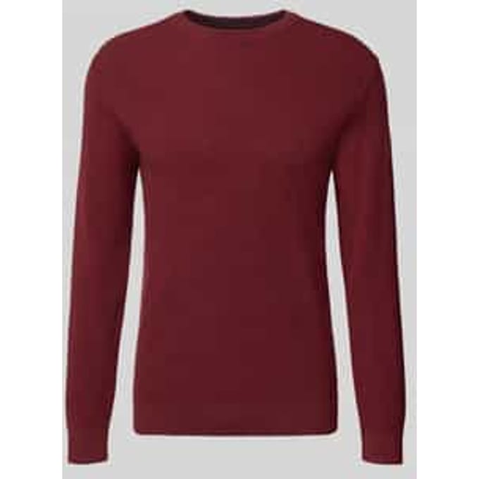 Regular fit gebreide pullover van puur katoen
