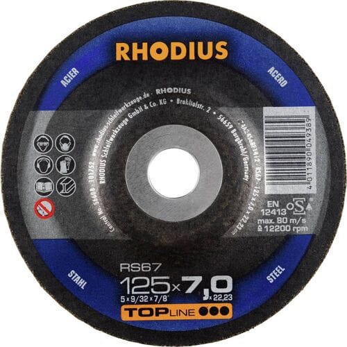 Rhodius 200141 RS67 Afbraamschijf Staal 25 stuk(s)