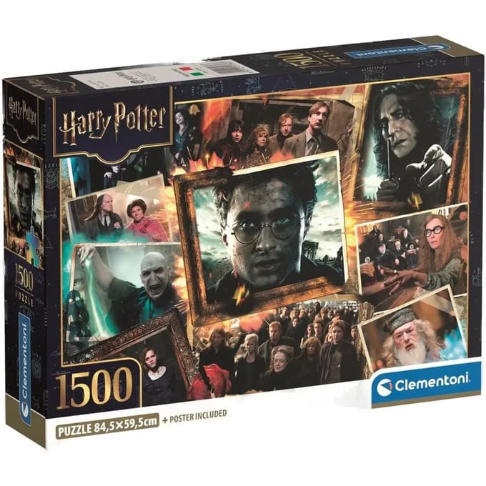 Clementoni - Puzzel - 1500 Stukjes - Harry Potter Compact Box - High Quality Collection