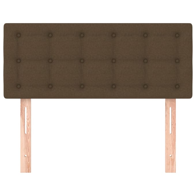 vidaXL - Hoofdbord - 90x5x78/88 - cm - stof - donkerbruin