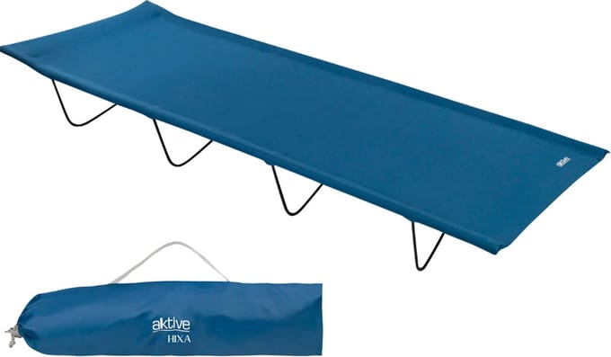 HIXA Aktive Veldbed - Kampeerbed - Stretcher - 1 Persoons - Blauw - 180x60x18cm - PVC
