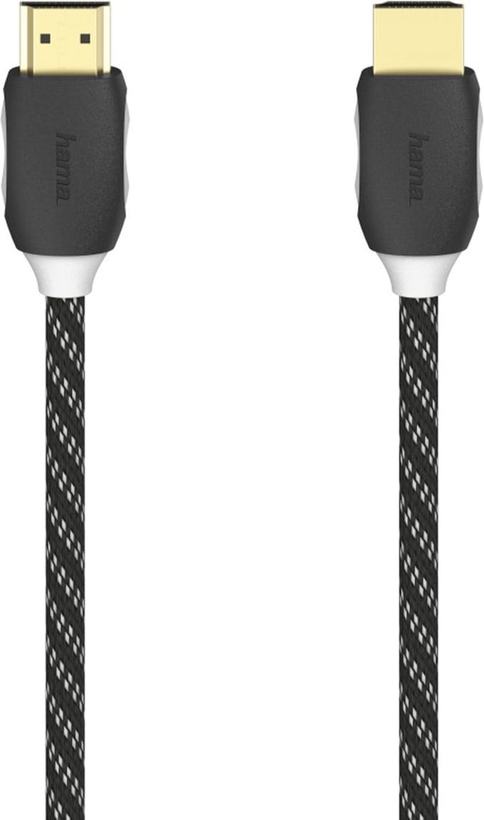 High Speed ​​HDMI™ Kabel - 4K - Ethernet - Gewoven Nylon - Verguld - 3m
