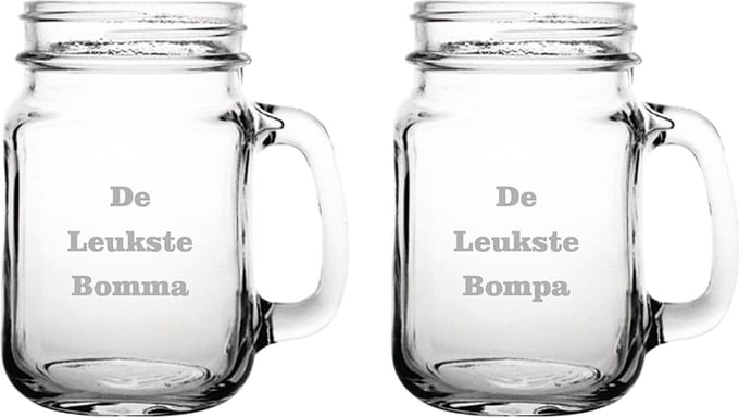 Drinkglas gegraveerd - 45cl - De Leukste Bomma-De Leukste Bompa