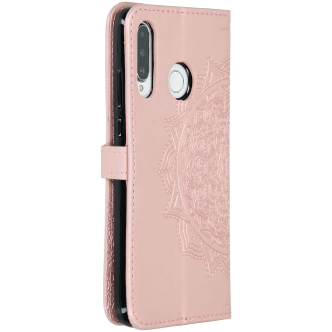 Mandala Bookcase voor de Huawei P30 Lite - Roze