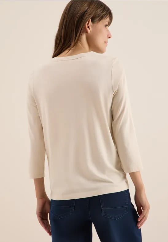Dames-T-shirt met lange mouwen Cecil Clear Mind FP