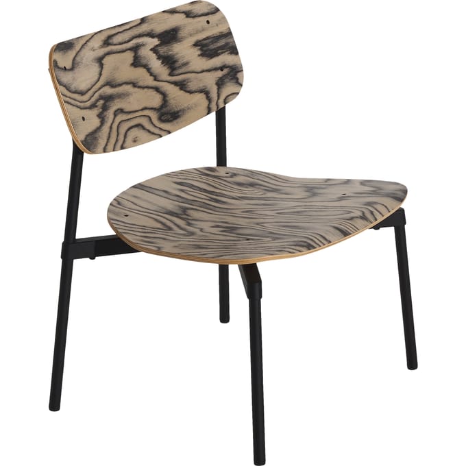 Petite Friture Fromme Houten Loungestoel - black Alpi