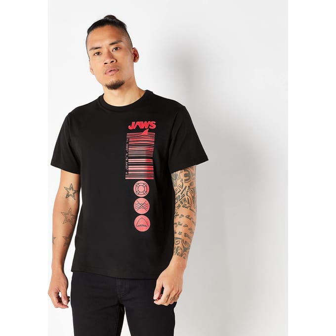 Jaws Men's T-Shirt - Zwart - L