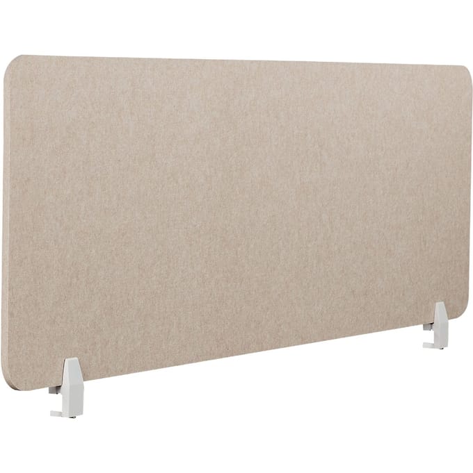 BELIANI SPLIT - Bureauscherm - Beige - 50 x 160 cm - Polyester