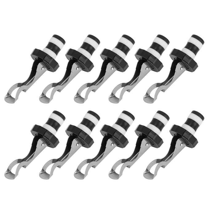 10 STKS Wijnflesstopper Champagne Stopper Herbruikbare Wijn Vacuüm Plug Tool Bar Keukenaccessoires gray